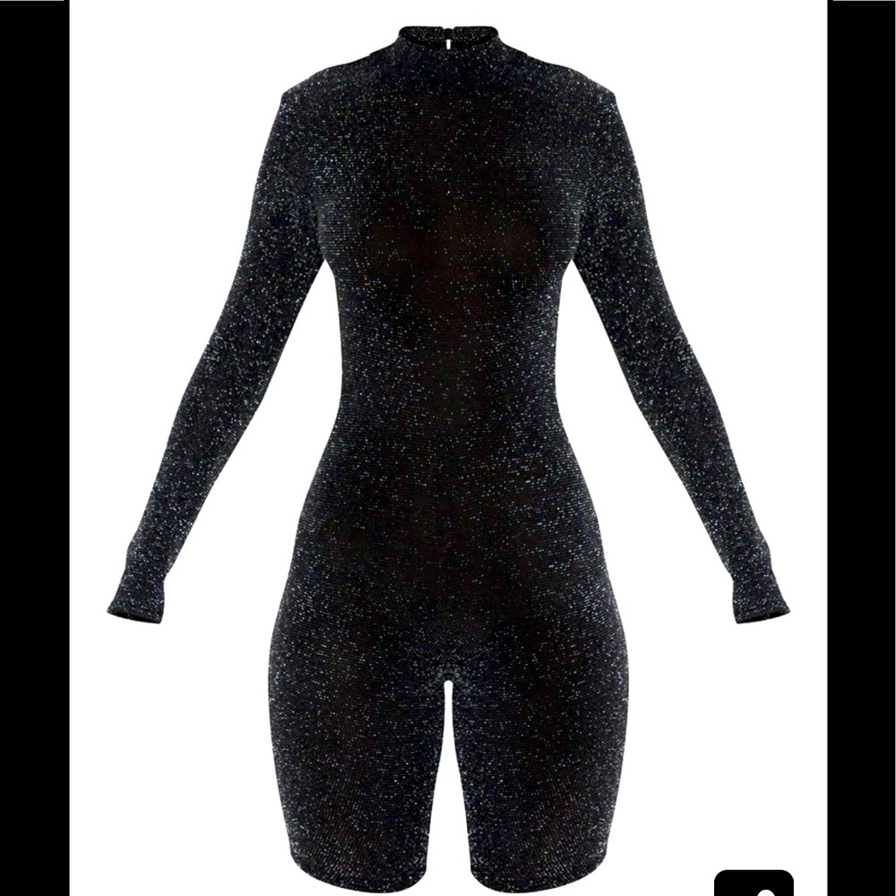 Sparkly Black Romper
